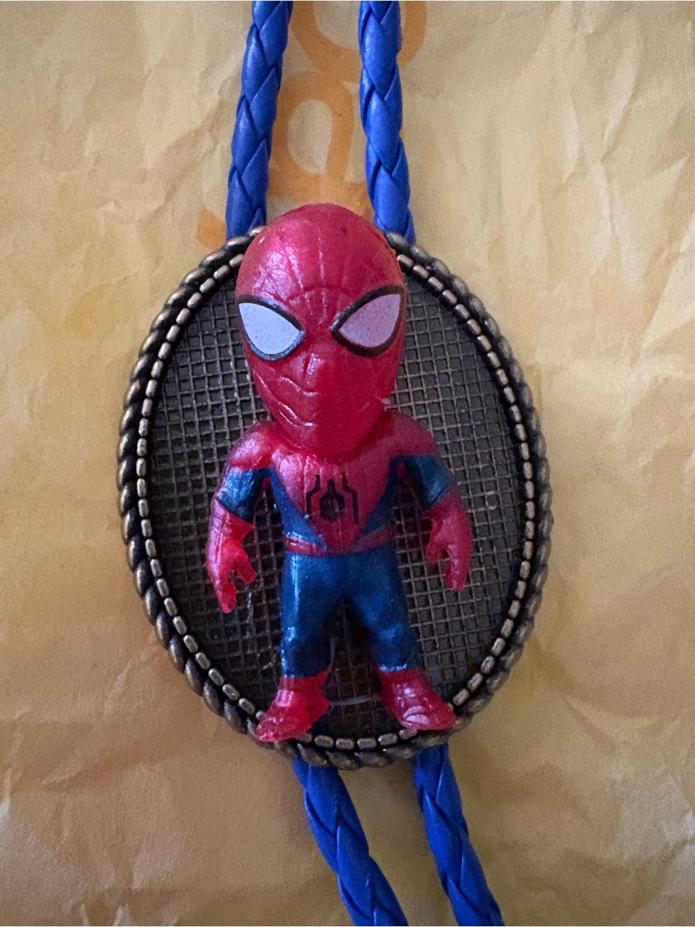Red & Blue Spider Hero Kids Toy Figure Pendant